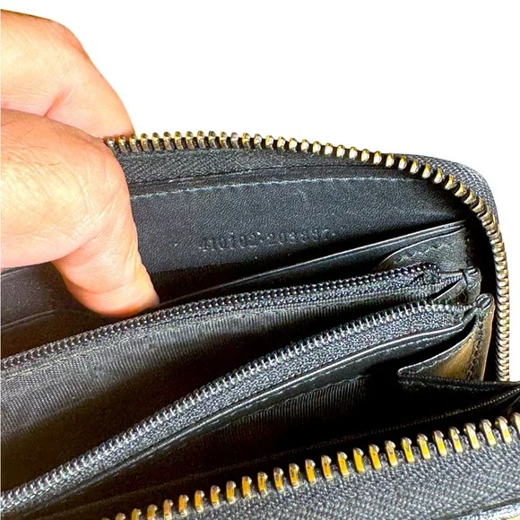 Gucci Supreme GG monogram compact wallet ram continental ziparound wallet NWOT - Picture 14 of 15